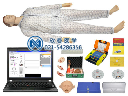 高級綜合急救護理訓練模擬人（AED、CPR、護理、創(chuàng)傷四合一）
